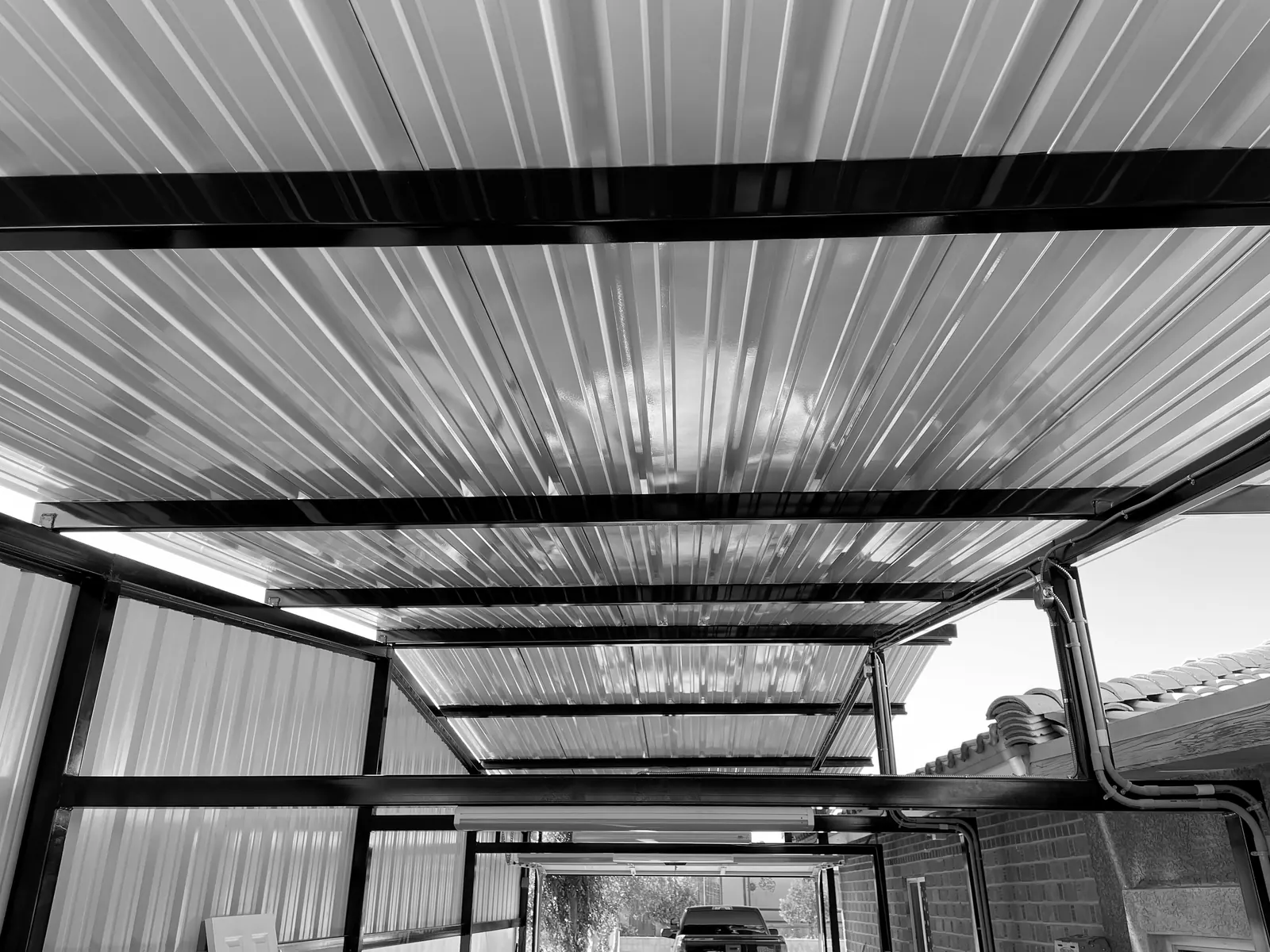 Custom metal shade structure