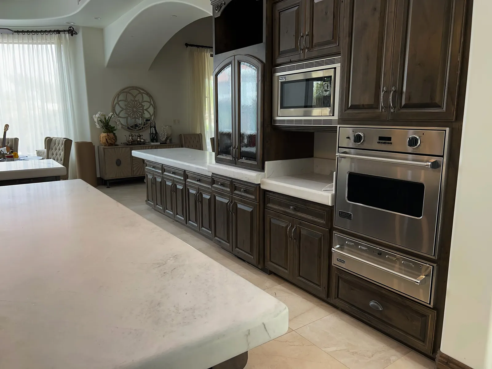 Kitchen stone countertop remodel
