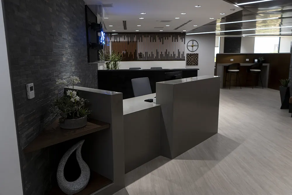 Commercial countertop detail