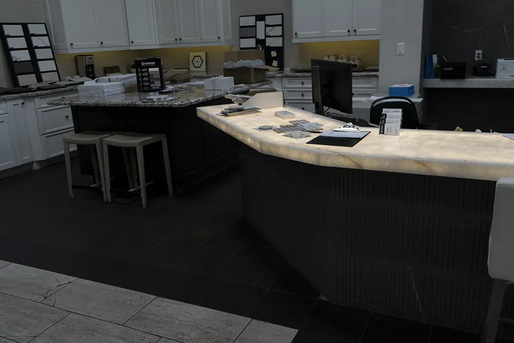 Commercial showroom bed detail