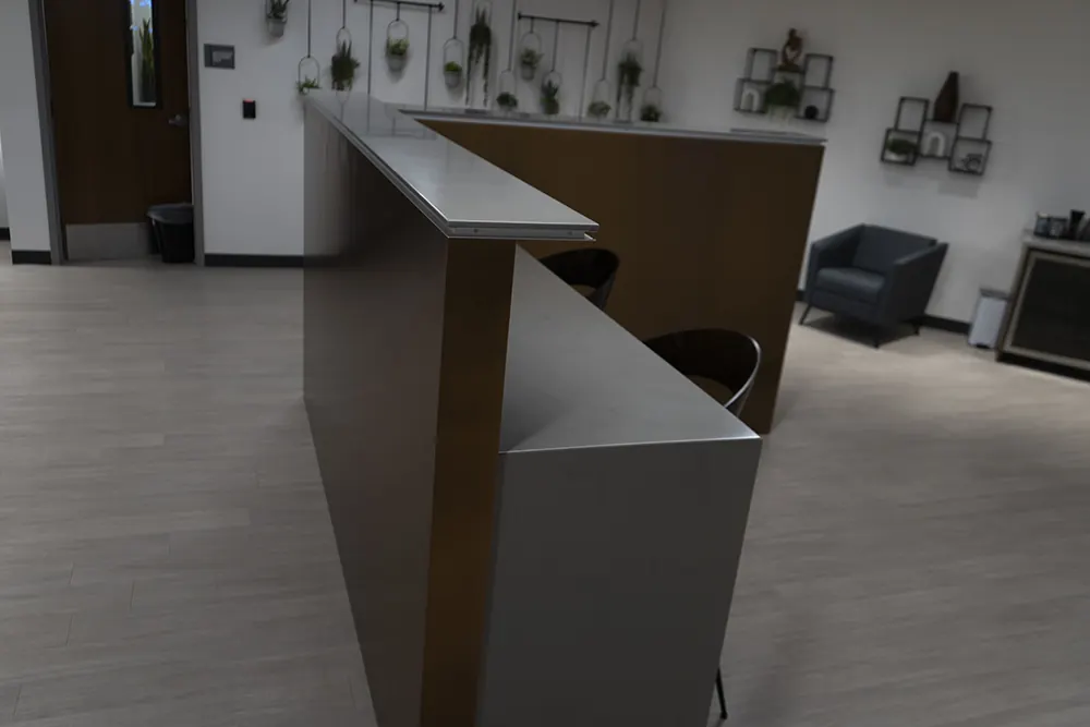 Commercial stone installation