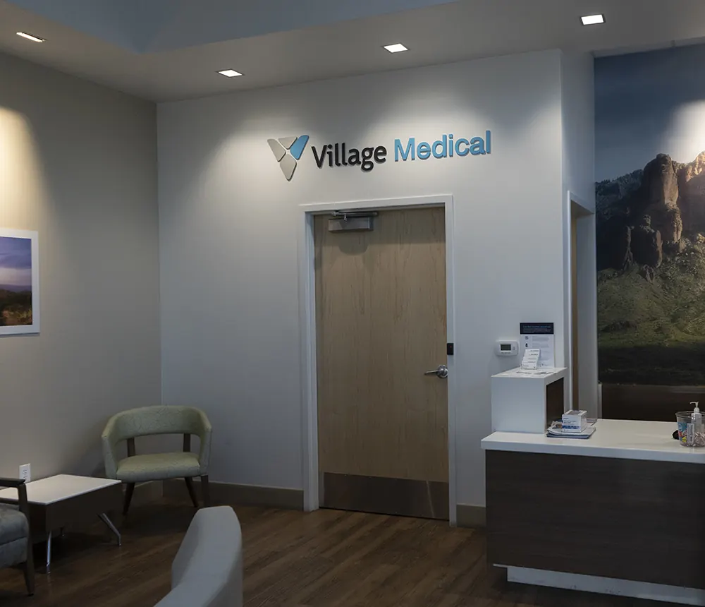 Village Medical project signage